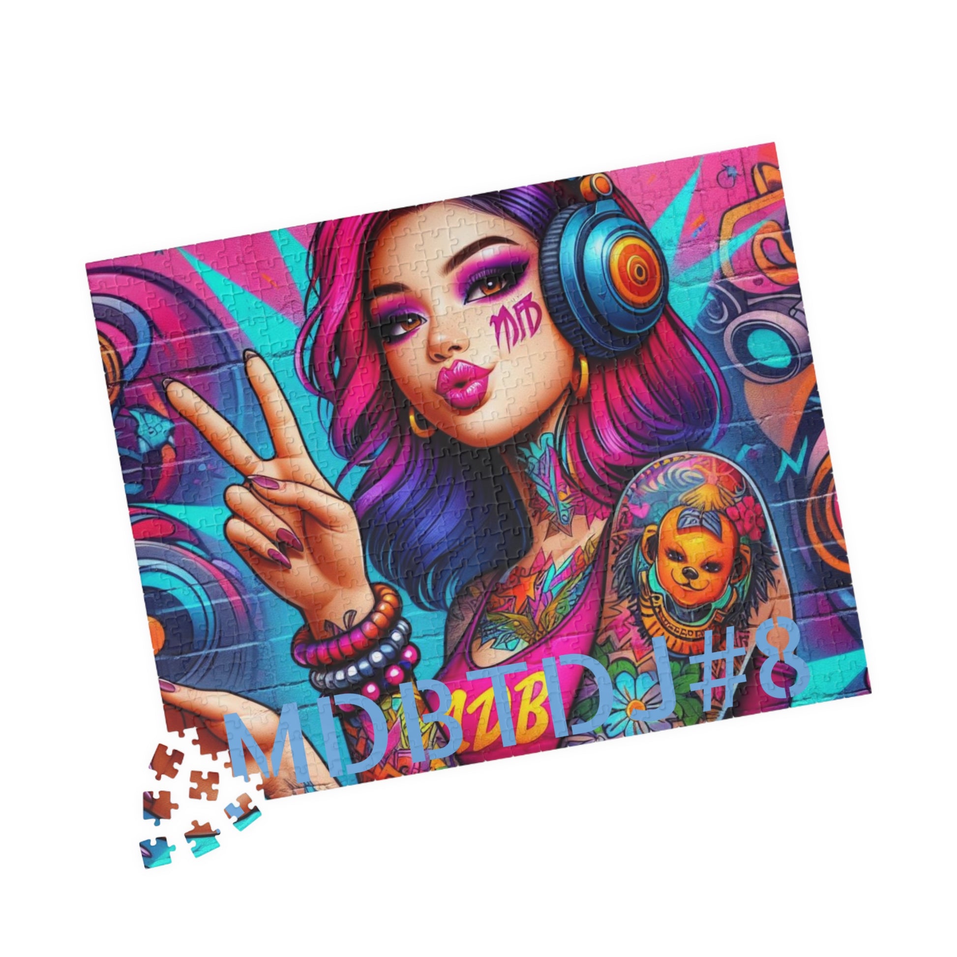 MDBTDJ#8 Puzzle (110, 252, 520, 1014-piece) Tattooed Dj's Limited Edition, Puzzle, Puzzles, Tattooed Djs Shop