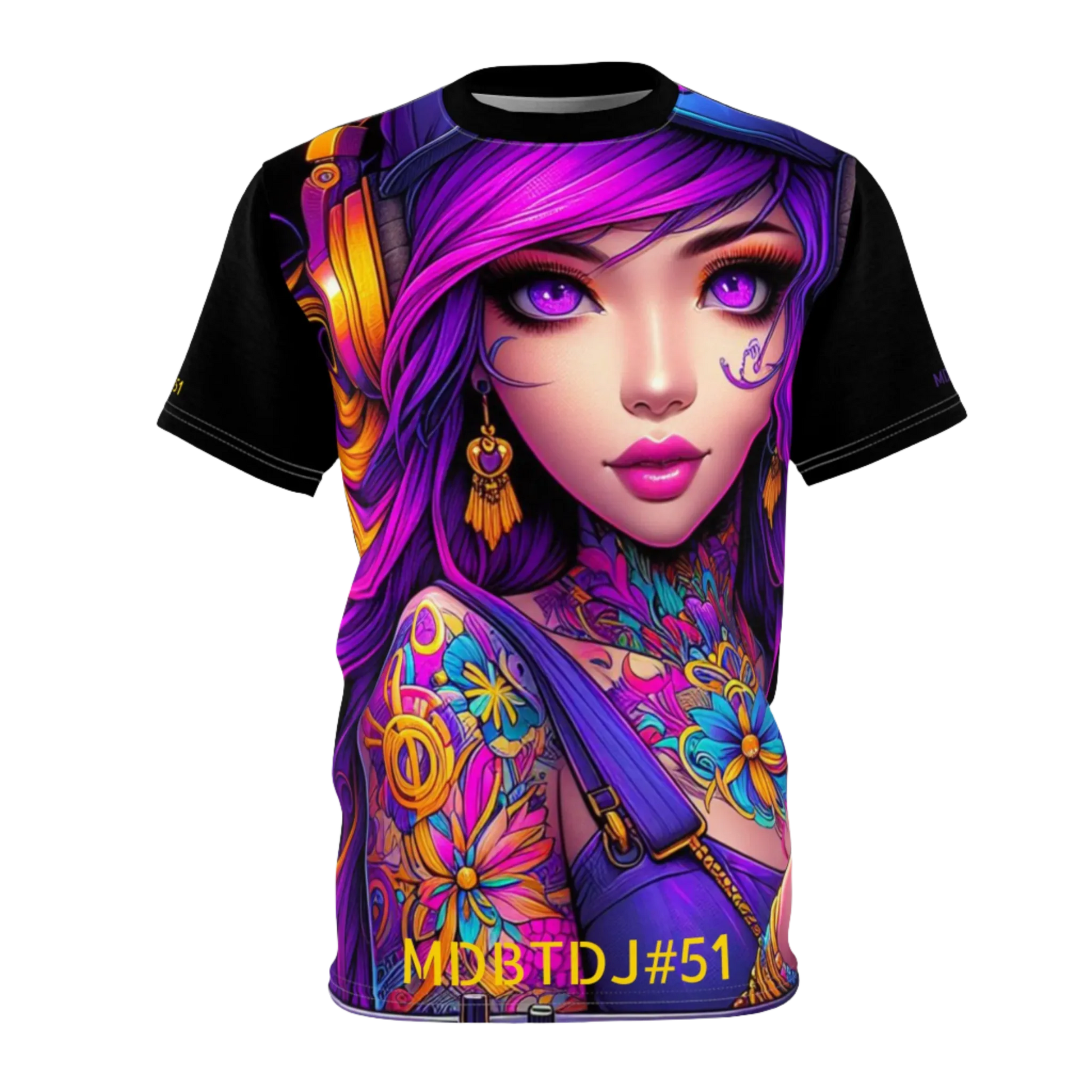 MDBTDJ#51 Premium Art Tee Shirt - Tattooed Dj's Limited Edition - Unisex, T-Shirt, T-Shirts, Tattooed Djs Shop