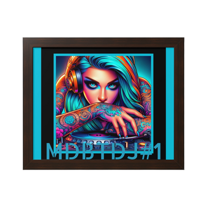 MDBTDJ#1 20x16 Tattooed Dj's LE Framed Horizontal Poster Wall Decor