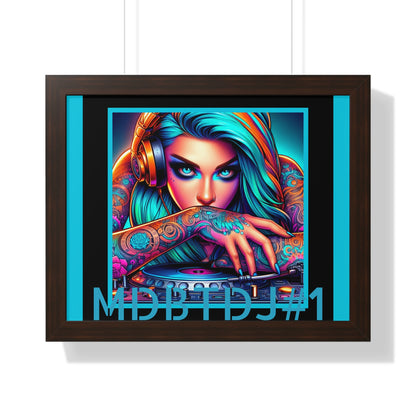 MDBTDJ#1 20x16 Tattooed Dj's LE Framed Horizontal Poster Wall Decor, Poster, Tattooed Djs Shop