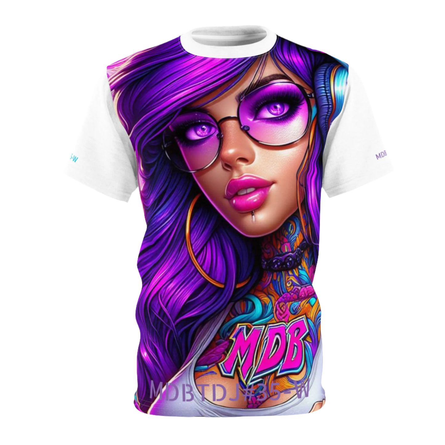 MDBTDJ#35-W Premium Art Tee Shirt - Tattooed Dj's Limited Edition - Unisex, T-Shirt, T-Shirts, Tattooed Djs Shop