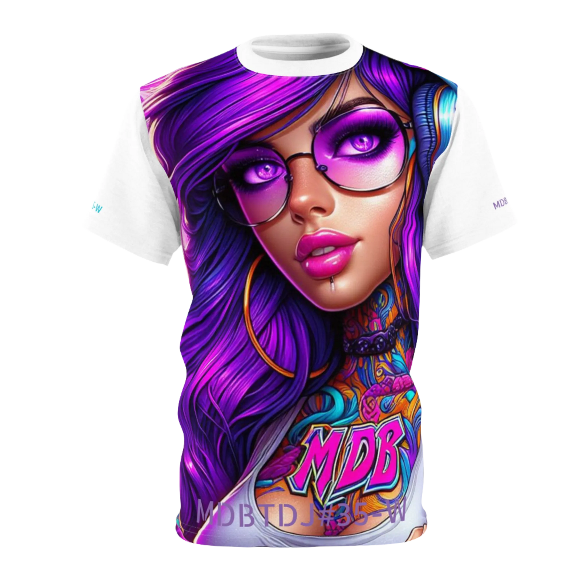 MDBTDJ#35-W Premium Art Tee Shirt - Tattooed Dj's Limited Edition - Unisex, T-Shirt, T-Shirts, Tattooed Djs Shop