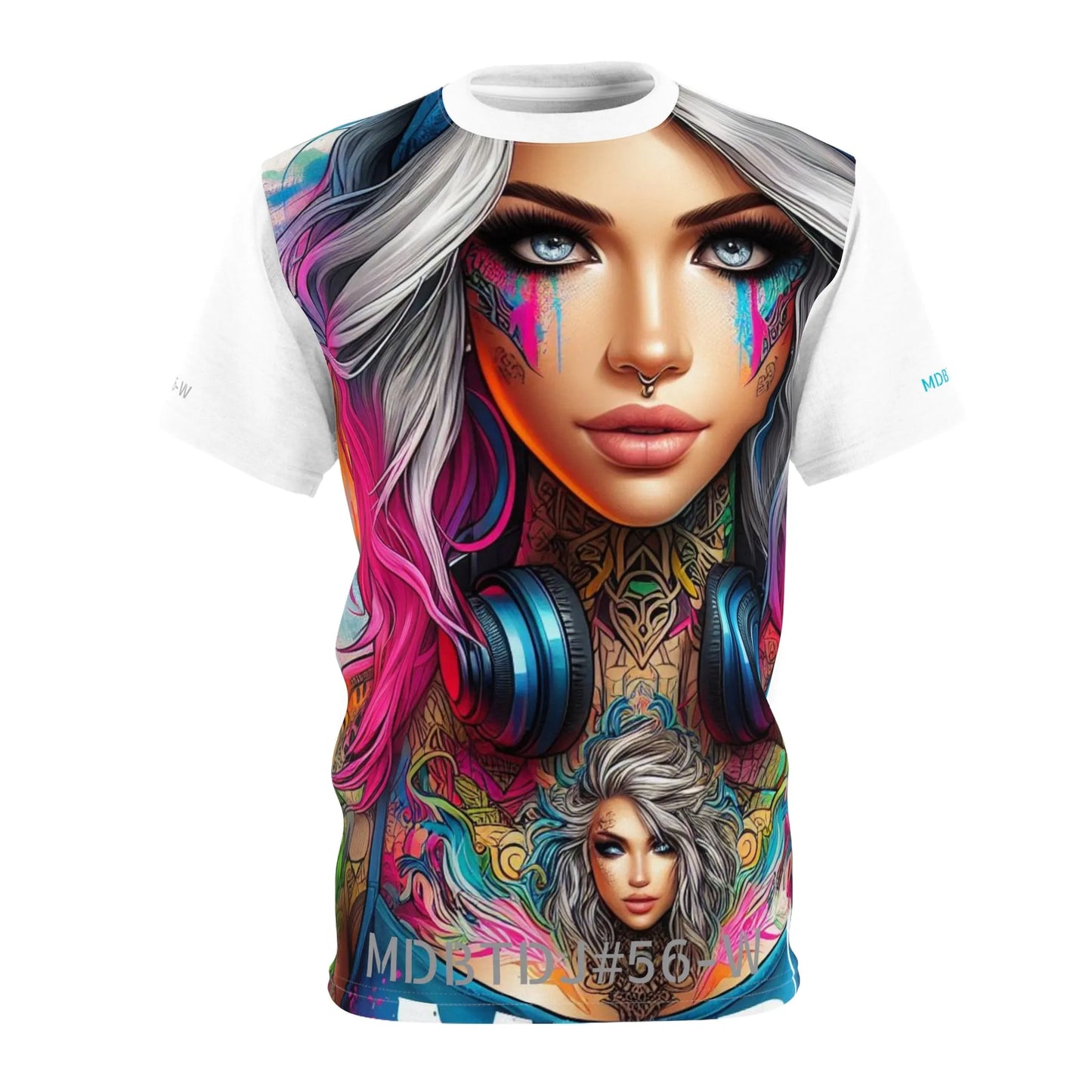 MDBTDJ#56-W Premium Art Tee Shirt - Tattooed Dj's Limited Edition - Unisex