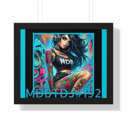 MDBTDJ#192 20x16 Tattooed Dj's LE Framed Horizontal Poster Wall Decor, Poster, Tattooed Djs Shop