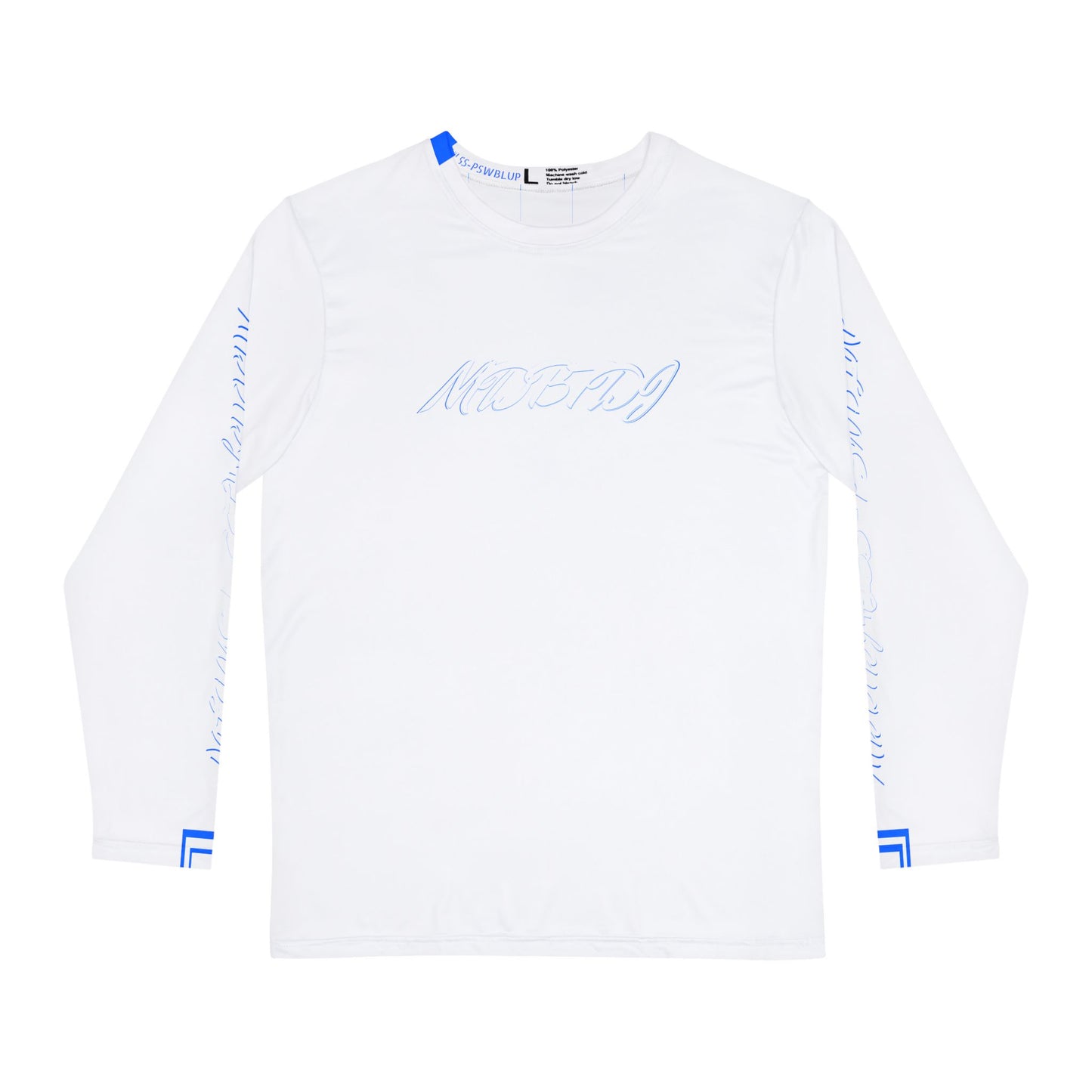 MDBTDJ#LSS-PSWBLUP Men's Premium Long Sleeve Shirt, All Over Prints, Tattooed Djs Shop