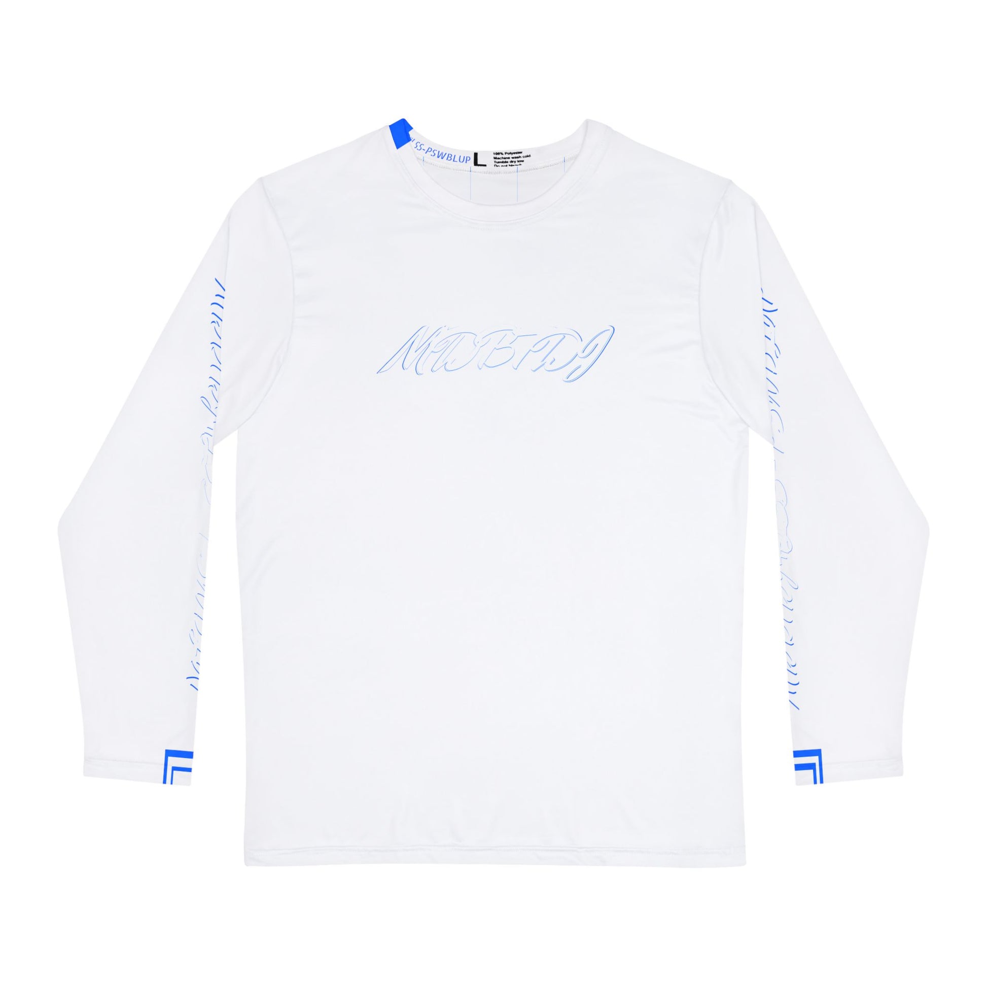 MDBTDJ#LSS-PSWBLUP Men's Premium Long Sleeve Shirt, All Over Prints, Tattooed Djs Shop