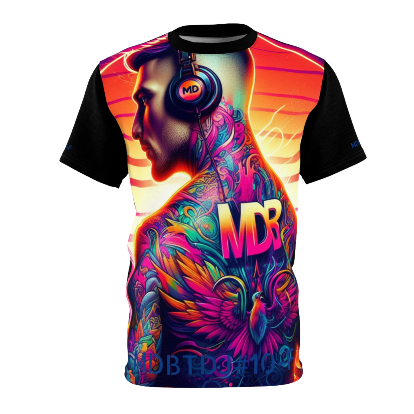 MDBTDJ#10-F Premium Tee Shirt - Tattooed Dj's Limited Edition - Unisex