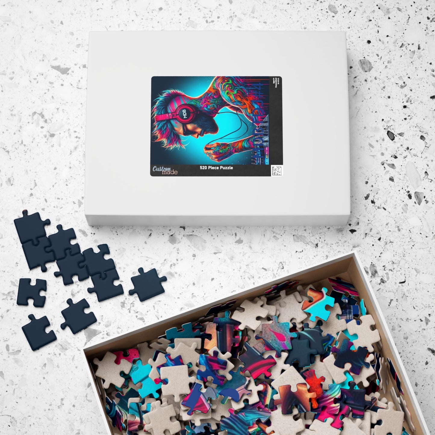 MDBTDJ#4 Puzzle (110, 252, 520, 1014-piece) Tattooed Dj's Limited Edition, Puzzle, Apparel & Accessories, Tattooed Djs Shop