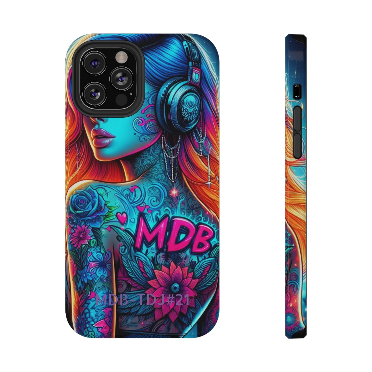 MDBTDJ#21 Impact-Resistant Phone Cases Fits most Tattooed DJ's Limited Edition, Phone Case, Tattooed Djs Shop