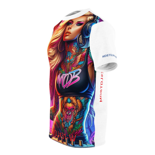 MDBTDJ#31-W Premium Art Tee Shirt - Tattooed Dj's Limited Edition - Unisex, T-Shirt, Clothing Tops, Tattooed Djs Shop