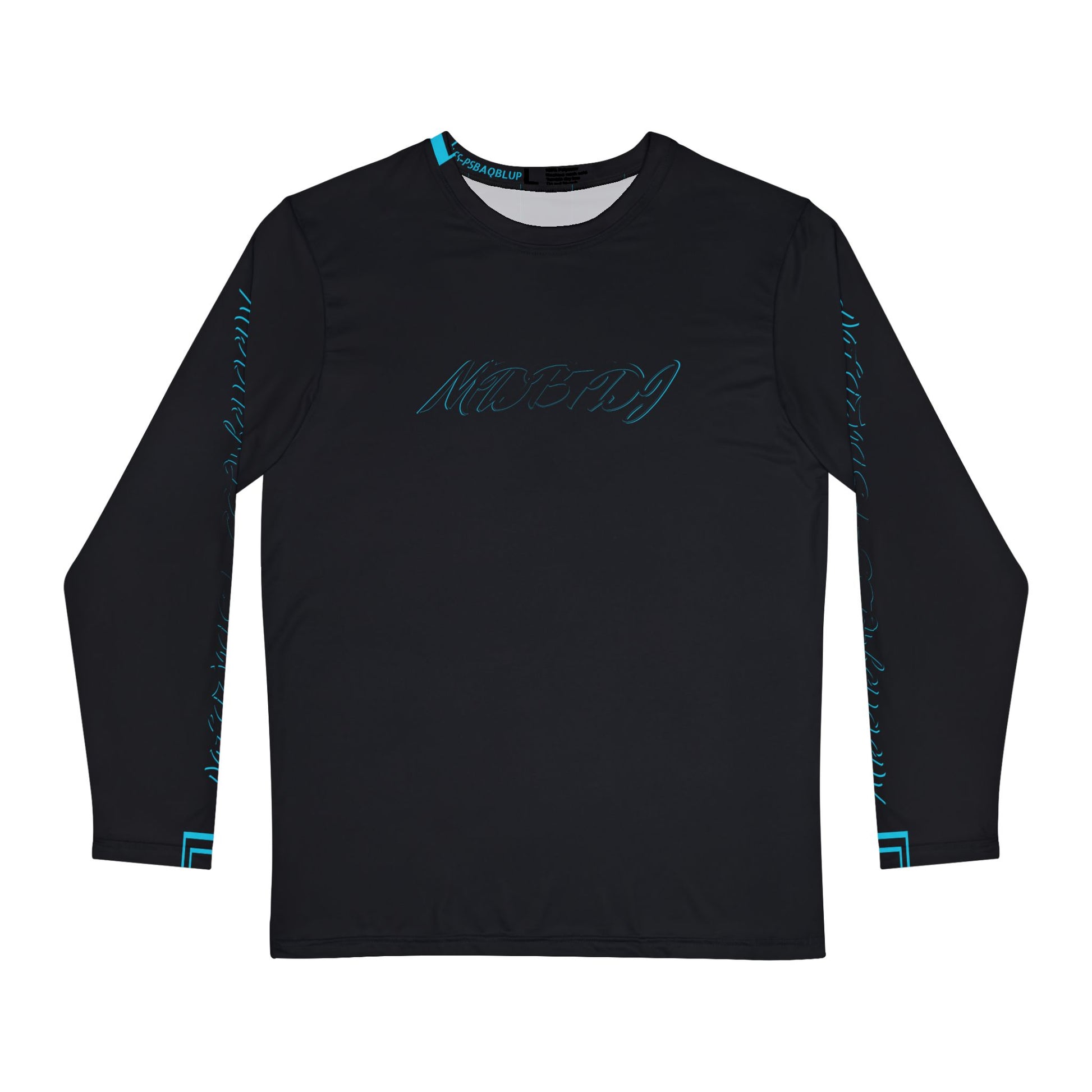 MDBTDJ#LSS-PSAQBLUP Men's Premium Long Sleeve Shirt, All Over Prints, Tattooed Djs Shop