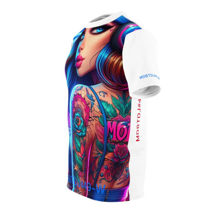 MDBTDJ#49-W Premium Art Tee Shirt - Tattooed Dj's Limited Edition - Unisex, T-Shirt, Activewear Tops, Tattooed Djs Shop
