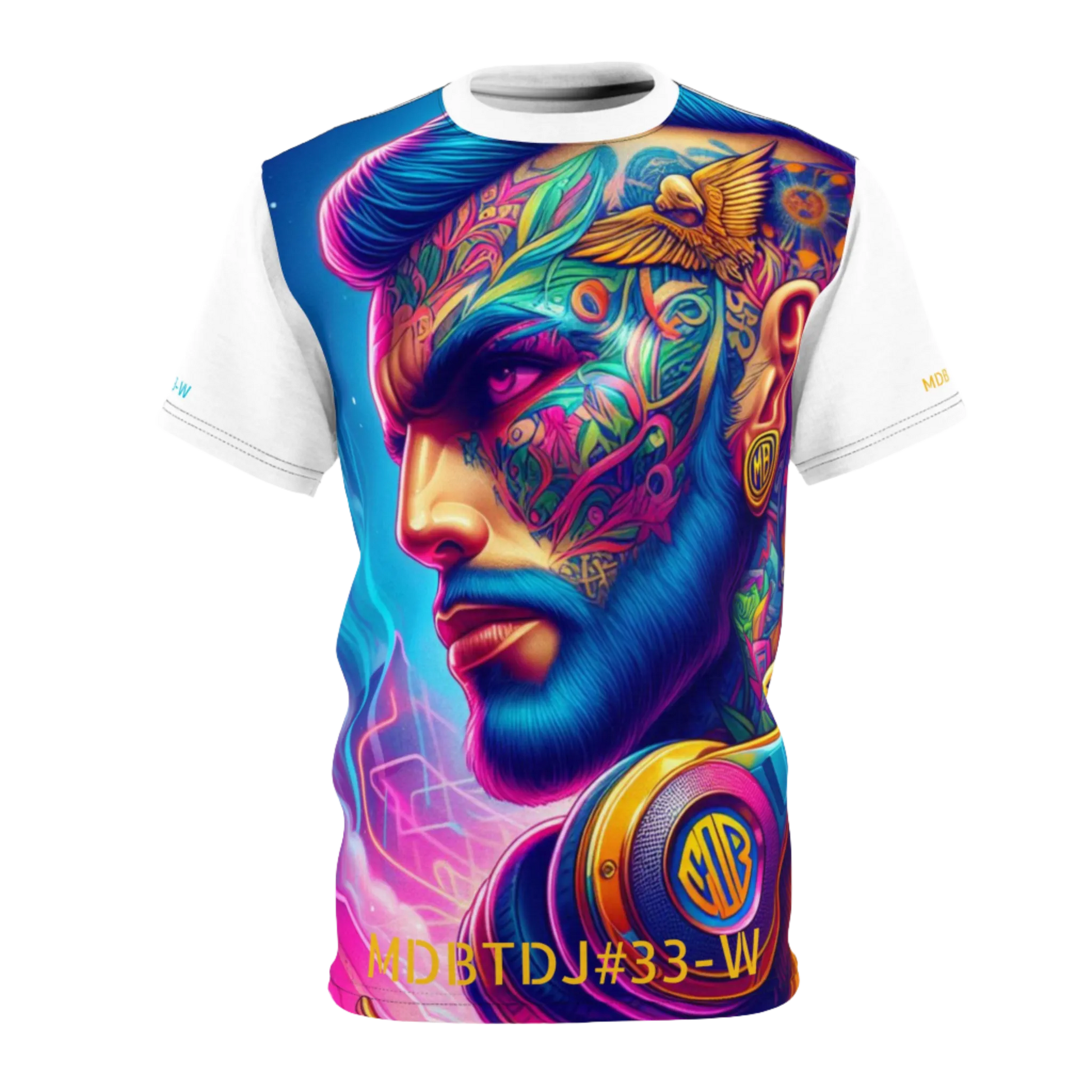 MDBTDJ#33-W Premium Art Tee Shirt - Tattooed Dj's Limited Edition - Unisex, T-Shirt, T-Shirts, Tattooed Djs Shop