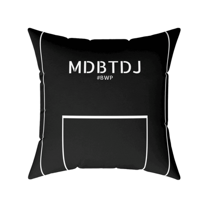 MDBTDJ#BWP Spun Polyester Square Pillow