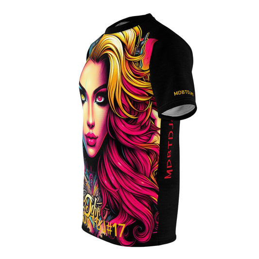 MDBTDJ#17 Premium Art Tee Shirt - Tattooed Dj's Limited Edition - Unisex, All Over Prints, Tattooed Djs Shop