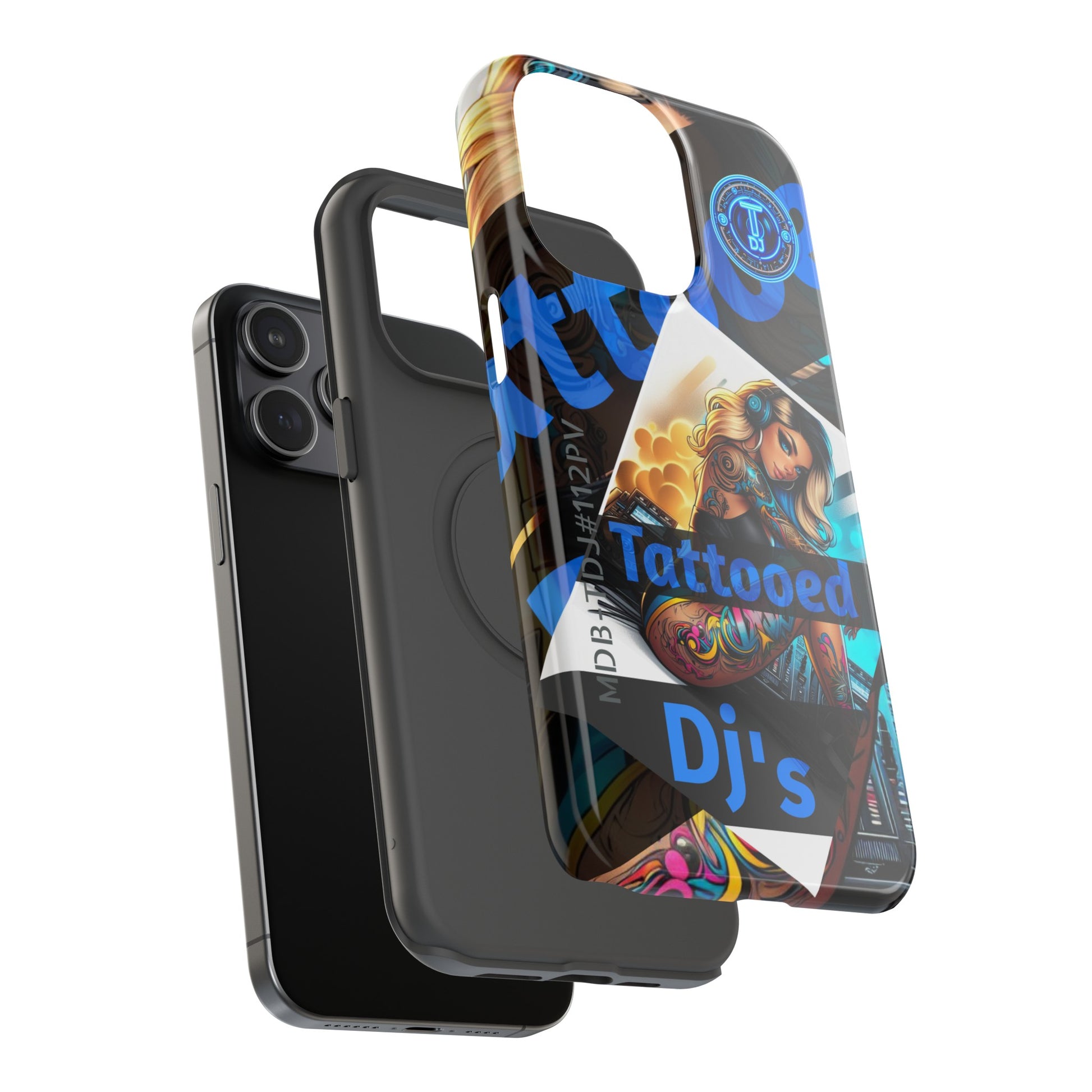 MDBTDJ#ICN112-PV Impact-Resistant Phone Case Tattooed DJ's Limited Edition Fits Most, Phone Case, Tattooed Djs Shop