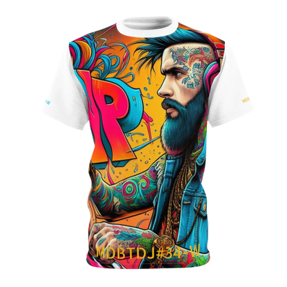 MDBTDJ#34-W Premium Art Tee Shirt - Tattooed Dj's Limited Edition - Unisex, T-Shirt, T-Shirts, Tattooed Djs Shop