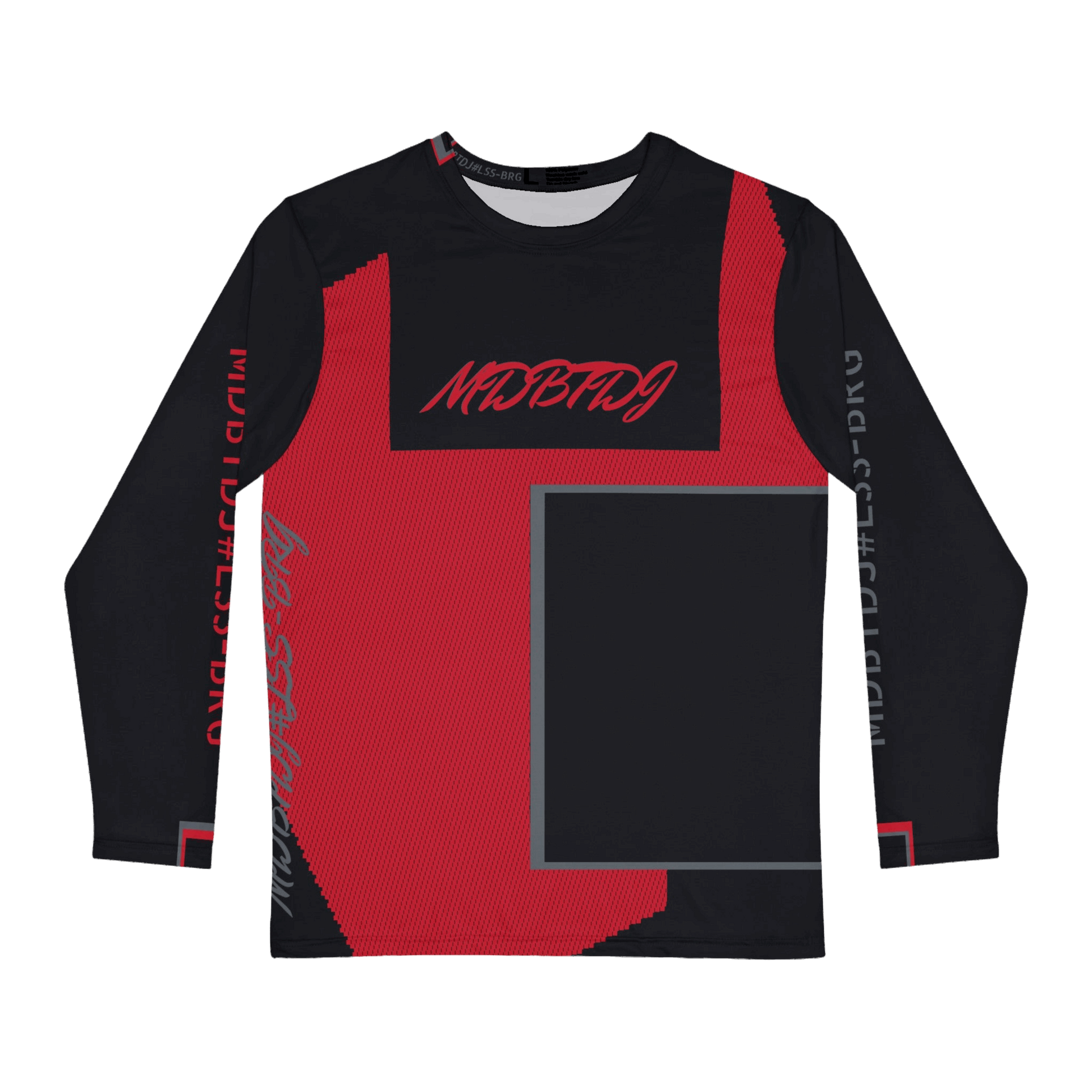 MDBTDJ#LSS-BRG Men's Long Sleeve Shirt Tattooed Dj's Limited Edition, All Over Prints, Tattooed Djs Shop