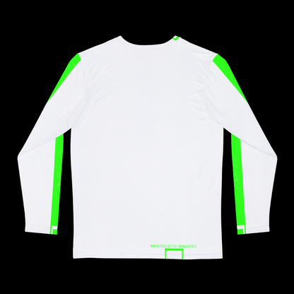 MDBTDJ#LSS-WNGDSPS Premium Men's Long Sleeve Shirt, Long Sleeve Shirt, Clothing Tops, Tattooed Djs Shop
