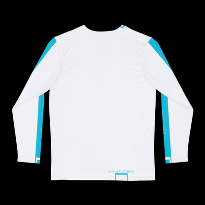 MDBTDJ#LSS-WAQBLUDSPS Premium Men's Long Sleeve Shirt, Long Sleeve Shirt, Clothing Tops, Tattooed Djs Shop
