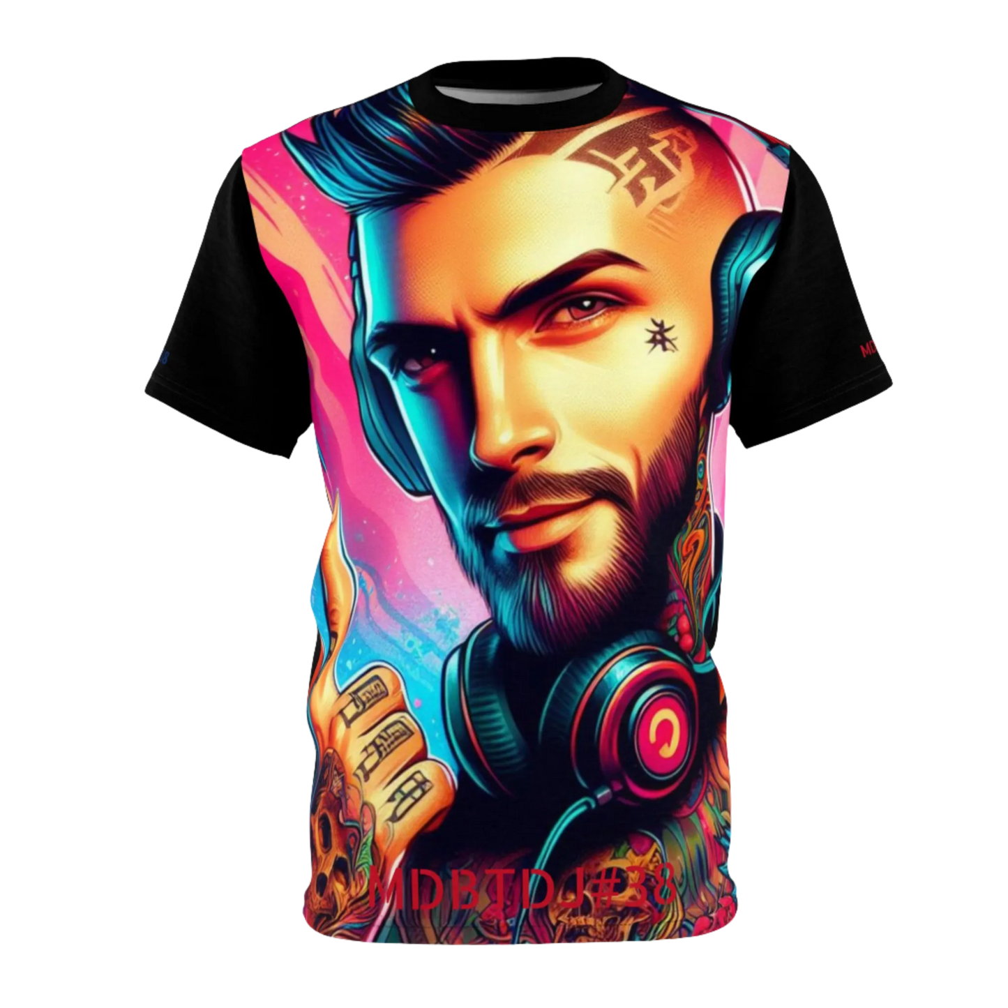 MDBTDJ#38 Premium Art Tee Shirt - Tattooed Dj's Limited Edition - Unisex, T-Shirt, T-Shirts, Tattooed Djs Shop
