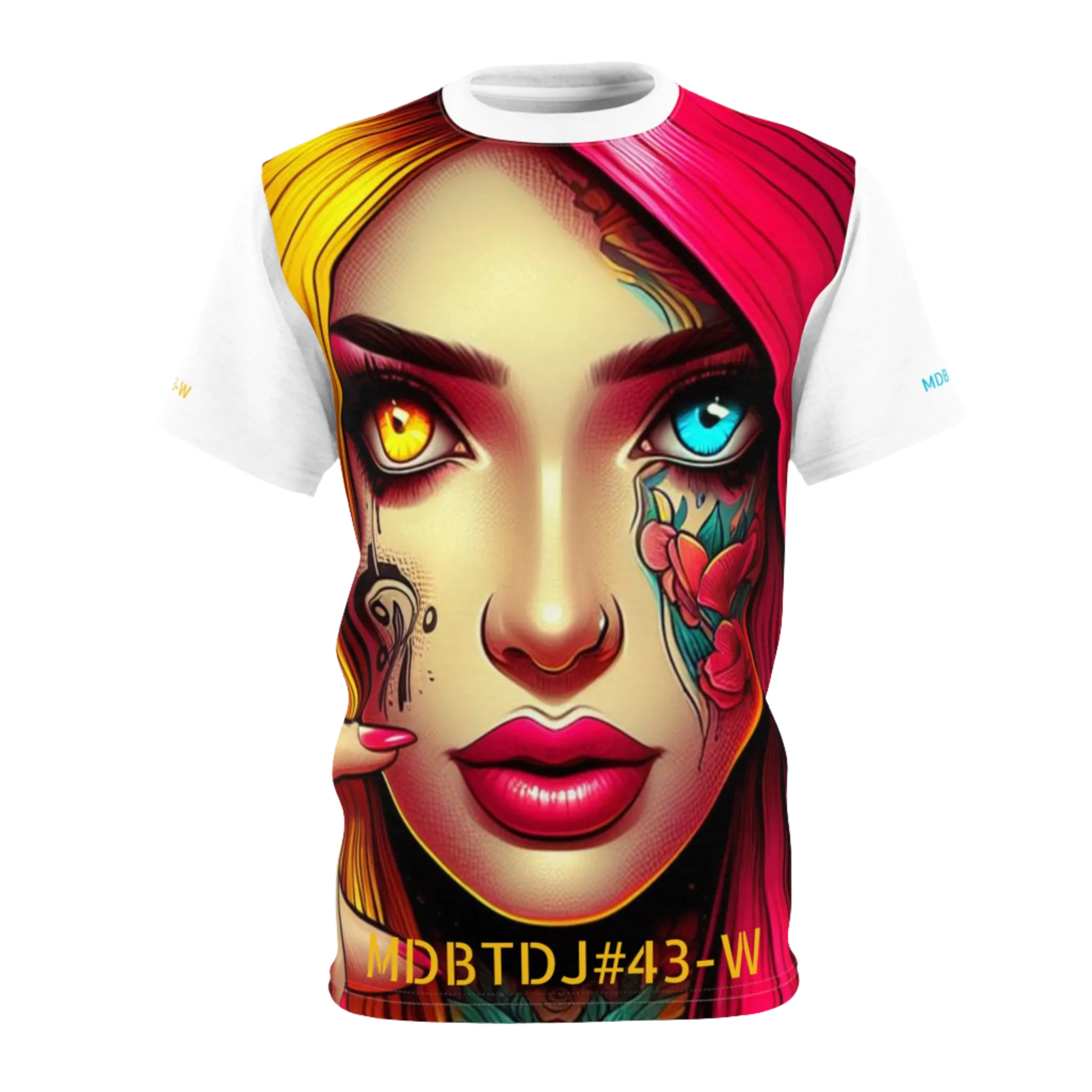 MDBTDJ#43-W Premium Art Tee Shirt - Tattooed Dj's Limited Edition - Unisex, T-Shirt, T-Shirts, Tattooed Djs Shop