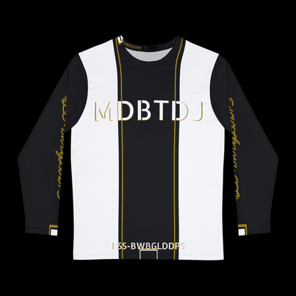 MDBTDJ#LSS-BWBGLDDPS Premium Men's Long Sleeve Shirt