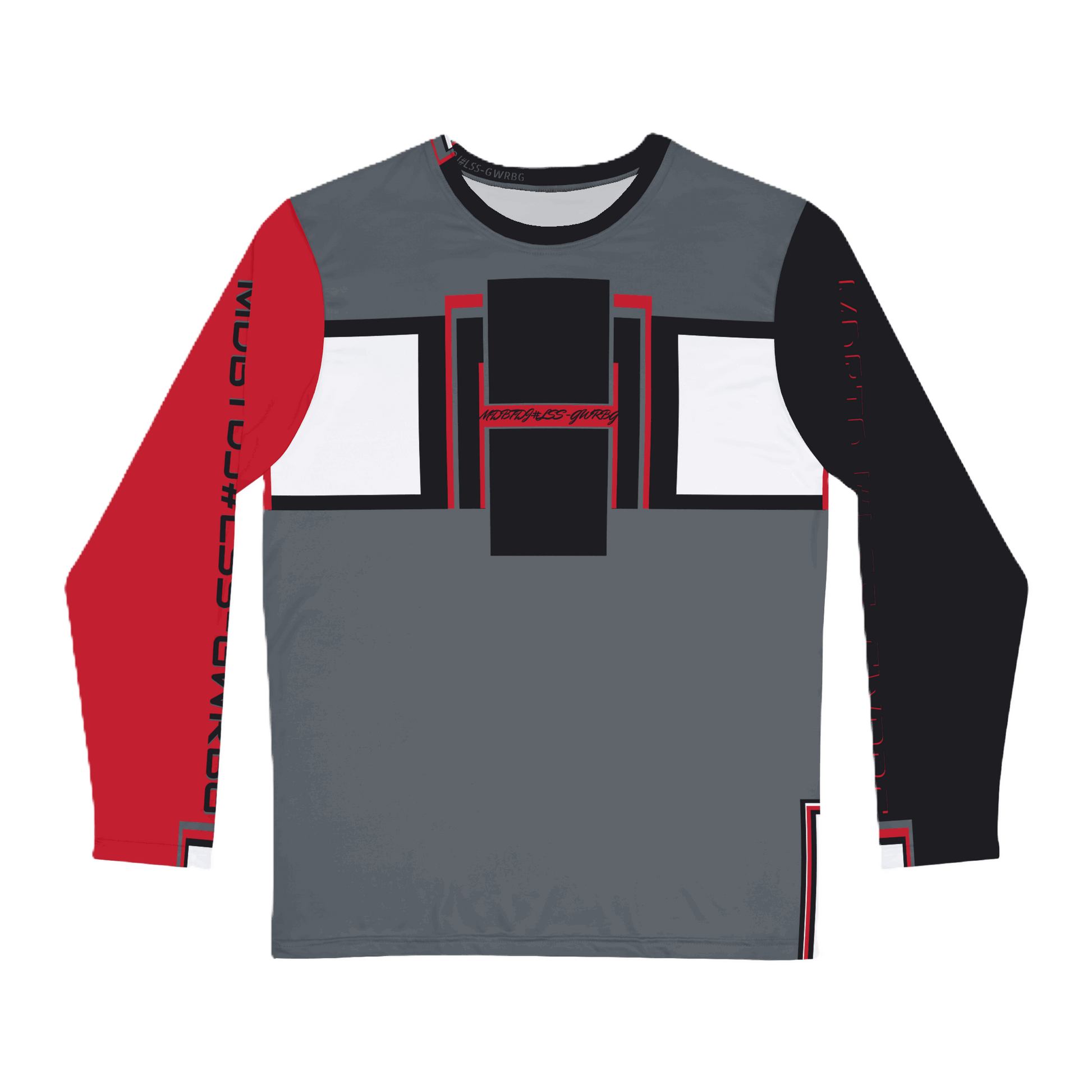 MDBTDJ#LSS-GWRBG Men's Long Sleeve Shirt Tattooed Dj's Limited Edition, All Over Prints, Tattooed Djs Shop