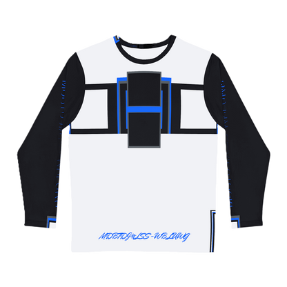 MDBTDJ#LSS-WBLUWG Men's Long Sleeve Shirt Tattooed Dj's Limited Edition, All Over Prints, Uncategorized, Tattooed Djs Shop