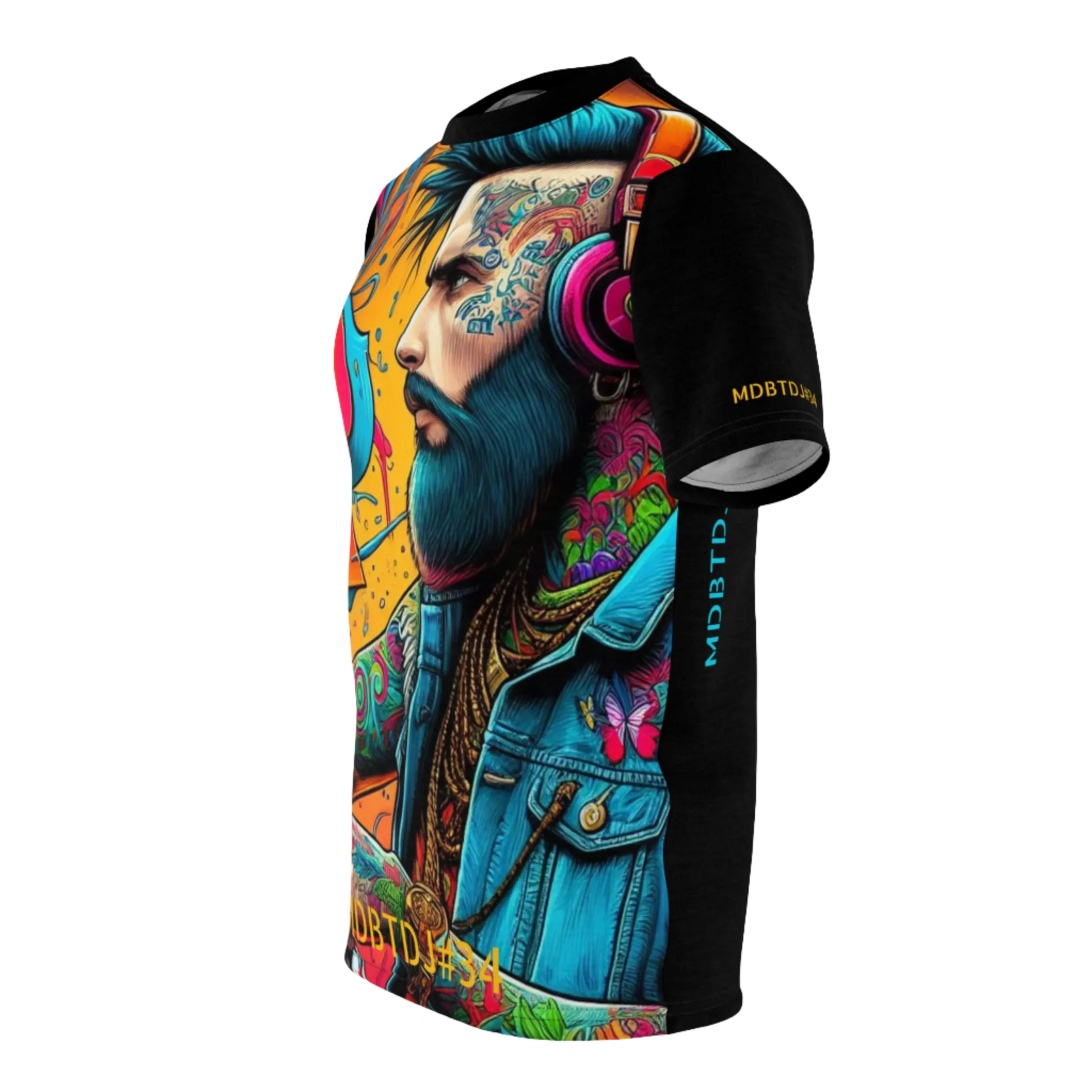 MDBTDJ#34 Premium Art Tee Shirt - Tattooed Dj's Limited Edition - Unisex, T-Shirt, T-Shirts, Tattooed Djs Shop